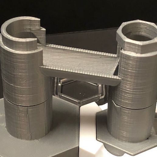 Marble Run to Gravitrax Straight Ramp 3D model