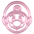 001 Mario Cara.png Pack Mario cookie cutter