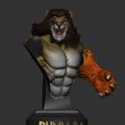 bust_render-2.jpg Pumm-Ra Thundercats Gauntlet + Dagger+ Sword real size scale 1:1 STL 3d printing collectibles by CG Pyro fanarts