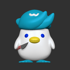 Quaxly-cuchillo.png Бесплатный STL файл Нож для чибисов Quaxly・Модель 3D-принтера для загрузки