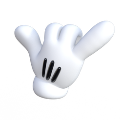 M3.png 3D file ALOHA MICKEY GLOVE (2 DESIGNS)・Model to download and 3D print, gnc3dlab