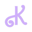K.stl BARBIE Letters and Numbers (old) | Logo