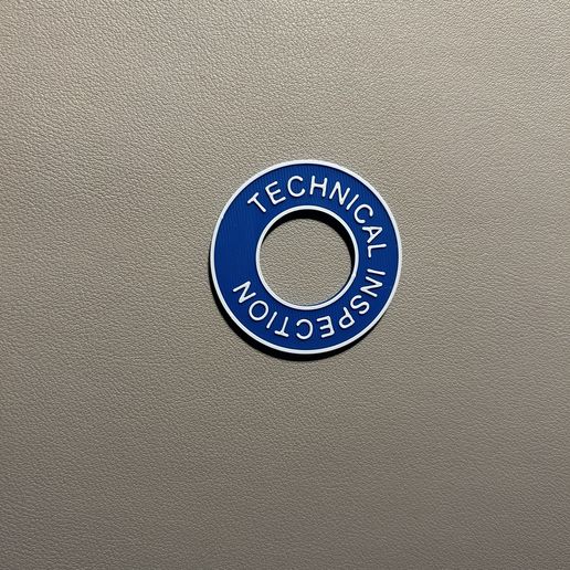 COMPRESSED AIR BOTTLES MARKING "Technical Inspection"