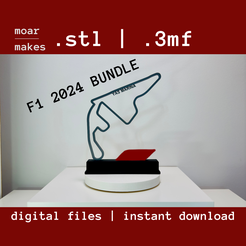 1.png All 24 Races Bundle 2024 Formula 1 Trophy 3D Model | STL Files | Track | Circuit | Motorsport Gift | F1 Collection | 3D Print Ready