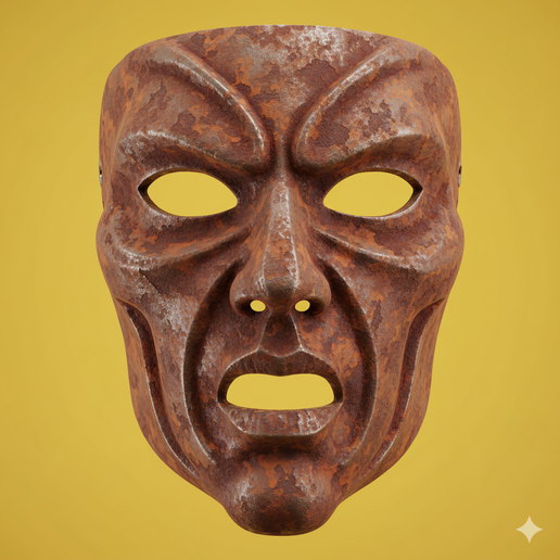 decorative mask STL, orc mask STL, printable mask, no support mask STL, ghost mask STL, print ready mask STL, engraved mask STL, warrior mask STL, mask collectible STL, slasher mask STL, gas mask style STL, manga mask STL, mecha mask STL, AI mask STL, bea