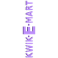 INNER TEXT.stl LOGOTIPO DE KWIK-E-MART