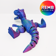 Trex-Remb-Studios-5.png Динозавр Flexi T-Rex | Articulated Trex NO support