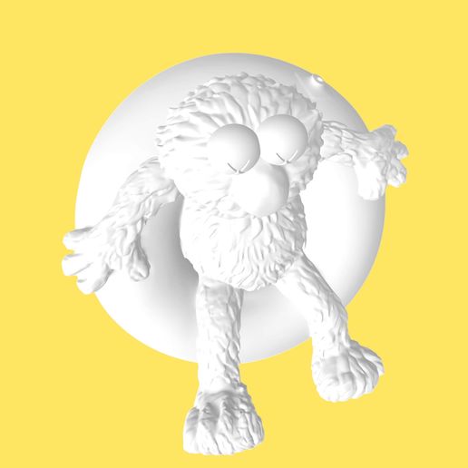 💦 Kaws Elmo “Water Parade” – Floating Ring HD 3D Print Fan Art