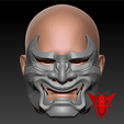OM3.2.png Red Hood Oni Mask / Red Mempo Mask