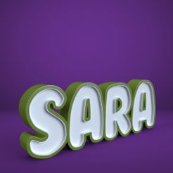 Sara.jpg Sara - Name Lamp