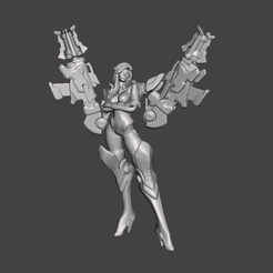 1.png Fichier STL Gun Goddess Miss Fortune Modèle 3D・Plan pour imprimante 3D à télécharger, lmhoangptit