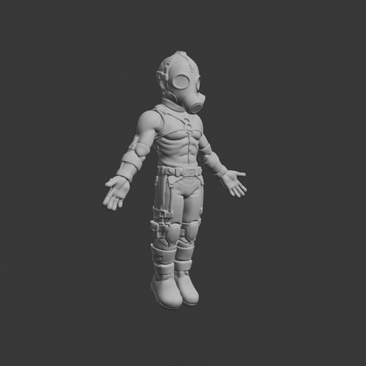 Mind-Reading Psychic - Cute Organic Retro Figure - 3D Print STL - RetroArteDigital