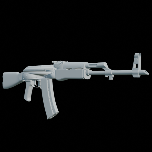 Modern Assault Rifle 3D Model