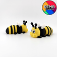 Flexi-Bee-Remb-Studios-9.png Cute Flexi Bee | Print-in-place | Без поддержки