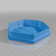 Tray_hex_tall_v02.png Hex token tray tall - modular GeekShapes system