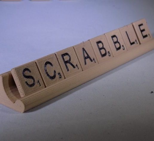 🤖 SCRABBLE Pieces and Rack・Free STL File for ・Cults