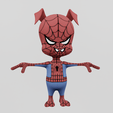 Renders0002.png Piter Porker Spiderham Spiderman Spiderman Spiderverse Textured Lowpoly