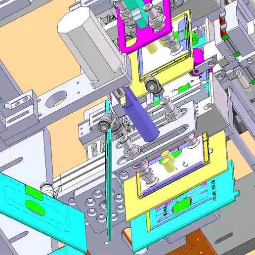 ⚙️ Automatic Dual-Head Flat Product Labelling Machine 3D CAD Model・ 3D ...