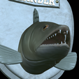 zander-head-trophy-15.png fish head trophy zander / pikeperch / Sander lucioperca open mouth statue detailed texture for 3d printing