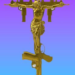 gun-jesus.png STL file Gun jesus・3D printing template to download