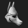 6-1.jpg Kitsune Mask Anime Mask 3D print model