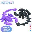 PRUNE dd a) et at od 2 a) SUPPOrt Emperor Scorpion Articulated Print In Place No Support