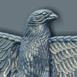 10.png Eagle open wings - wall relief