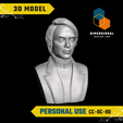 Carl-Sagan-Personal.png 3D Model of Carl Sagan - High-Quality STL File for 3D Printing (PERSONAL USE)