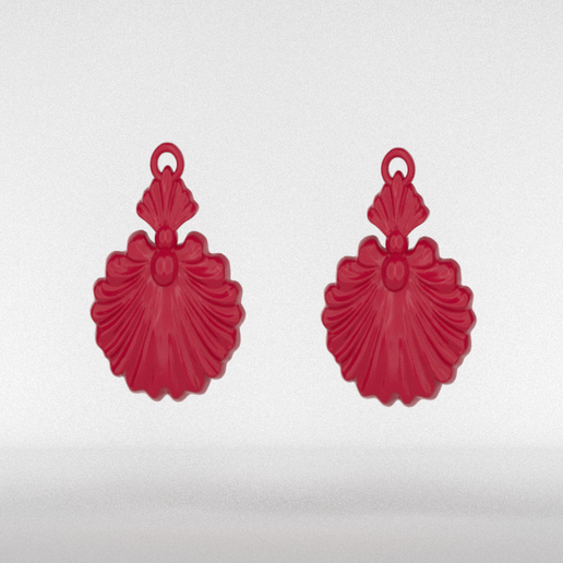 💍 Seashell Earrings・ STL File for 3D printing・Cults