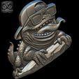 Funky-Lizard-Relief-8.jpg Funky Lizard Relief  STL File For 3D print model