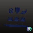 Tirupati-Balaji-Tirumala-Venkateshwara-swamy-tilak-3d-logo-emblem-1.png-13.png Elegante Tirupati Balaji Símbolo Sagrado Set | Chakra Tilak Shankh Emblema Trio | Vaishnav Hindu Decor | Dashboard Car Emblem Temple STL | 8" / 203 Mm