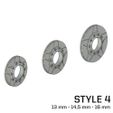 STYLE 4 13 mm - 14,5 mm -16 mm Ultimate Brake Disc & Caliper Collection - 1/24 - Accessoires pour modèles réduits