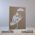 Banksy-Rat-with-umbrella-32.jpg 🖌️ Stencils - Banksy - Rats - Mega Pack (x21)