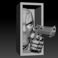 image_2024-09-21_20-13-57.png Deadpool Deagle Marvel Model Book Nook STL - Shelf Insert 3D Print Model
