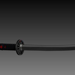 e2.jpg Download STL file tanjiro's sword kimetsu no yaiba • 3D printing object, neutronmorenojj