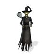 vid_00022.jpg DOWNLOAD HALLOWEEN WITCH 3D Model - Obj - FbX - 3d PRINTING - 3D PROJECT - GAME READY