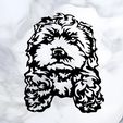 Sin-título.jpg Cockapoo dog wall decoration wall mural decoration pet dog deco wall house Pet