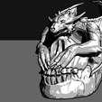 11.PNG The Dragon's Skull - Low Poly Origami