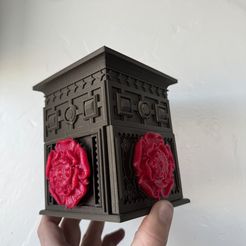 The Tudor Rose Box (with secret lock)