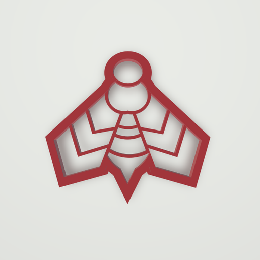 polymer clay cutter bee 3D model