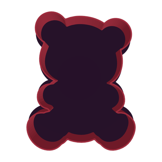 Bear Holding Heart (Baking Mold)