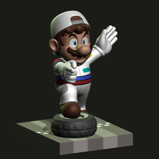🧑‍🔧 Mario Bros - Mario Mechanic・ STL File for ・Cults