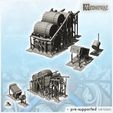 5.jpg Medieval equipment set with cart, crate and axe (1) - Medieval Gothic Feudal Old Archaic Saga 28mm 15mm