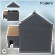 3.jpg Tiled-roof house with bay window on the ground floor and a large rear wall (intact version) (24) - Modern WW2 WW1 World War Diaroma Wargaming RPG Mini Hobby