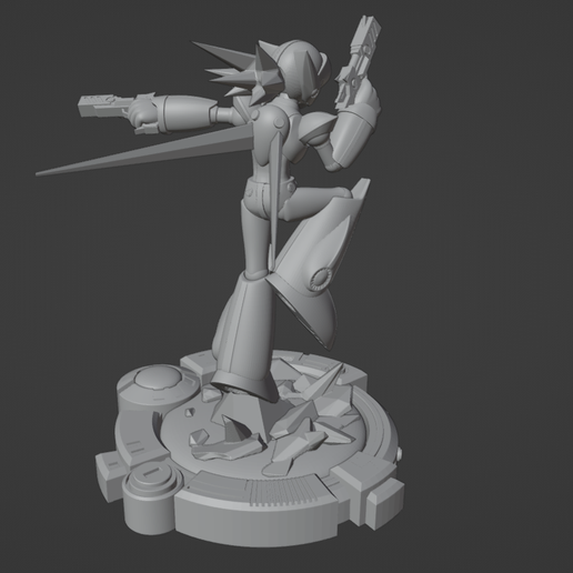 Full-2.png Axl figure with LED base - MegaMan X