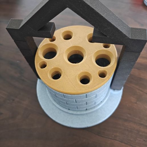 Medieval Well Makeup Organizer — no supports