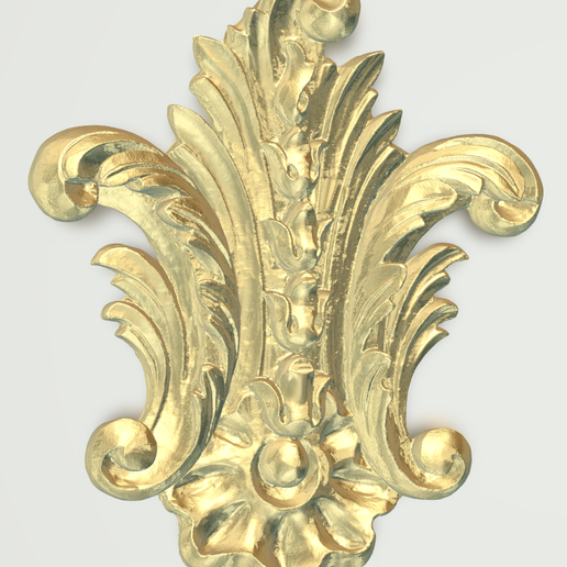 Baroque Ornamental Relief 092 STL