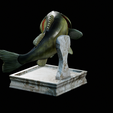 Bass-trophy-10.png Largemouth Bass / Micropterus salmoides fish in motion trophy statue detailed texture for 3d printing