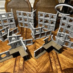 Ruins terrain for tabletop gaming, modular and magnetized. Suitable for WTC and ITC layouts