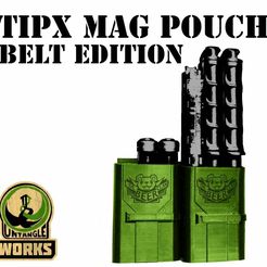 TIPX_POUCH_belt.jpg Download free STL file TIPX mag pouch belt edition tippmann paintball • 3D print template, UntangleART